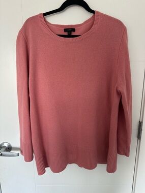 J.Crew Crewneck Wool Cashmere Sweater - Dusty Rose